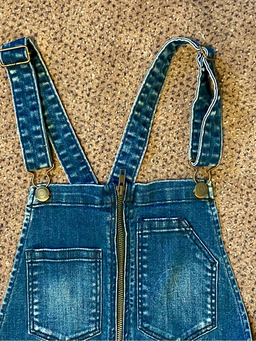 American Eagle Outfitters Blue Denim Short Overalls - Picture 4 of 8